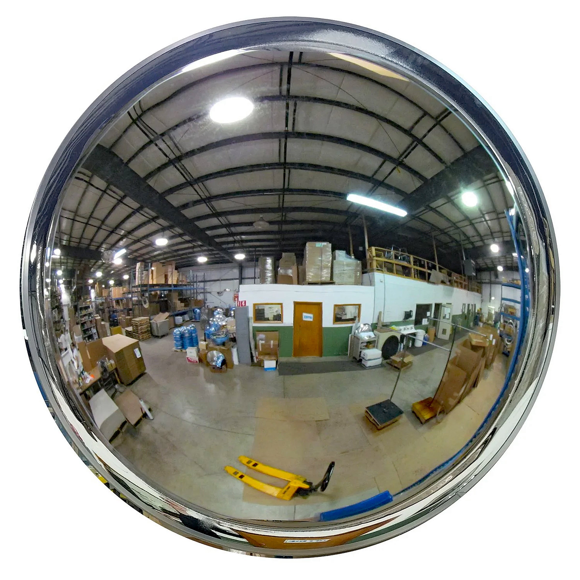 Dome Mirror on Warehouse Floor Image