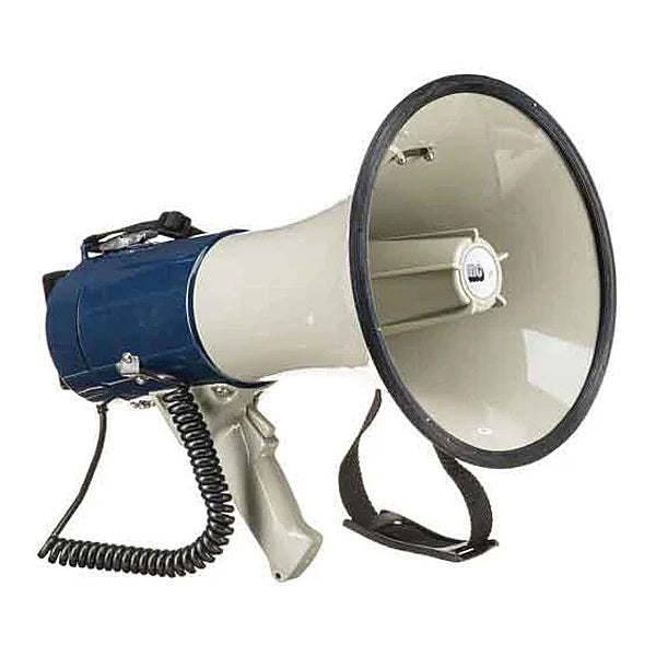 25 Watt Piezo Dynamic Megaphone with Hand Held Microphone Front View Imag