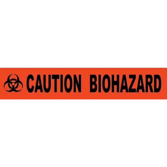 Caution Biohazard Barricade Tape 3 in. ((W) x 1000 ft. Red Image