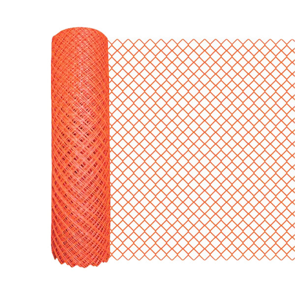 Crowd Control Fencing Diamond Mesh Orange #504 48x100 ft Image
