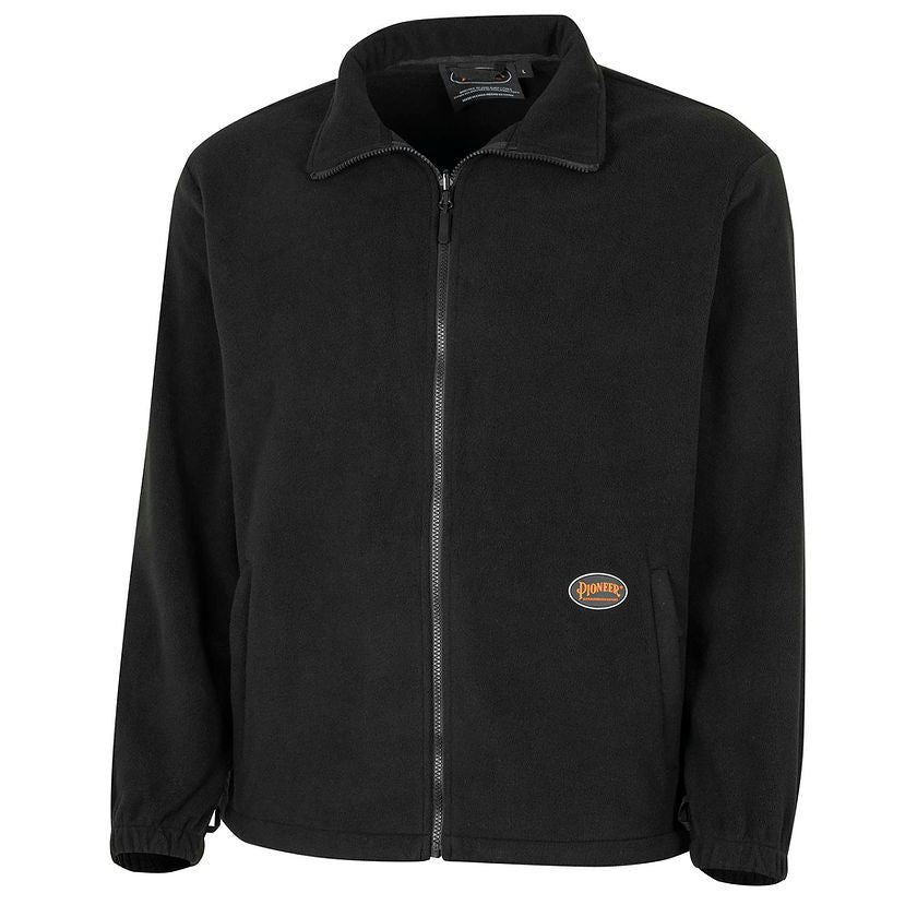 Hi- Vis Waterproof 5 in 1 Jacket Fleece Black Front View Secondary Image