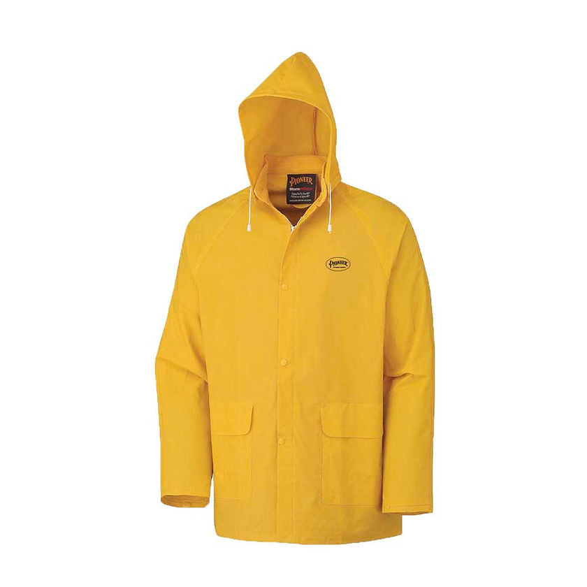 Repel Rainwear Jacket Yellow Front View Image