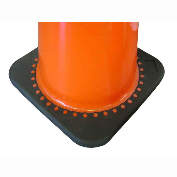 Traffic Safety Cone Orange Top View of Base Image