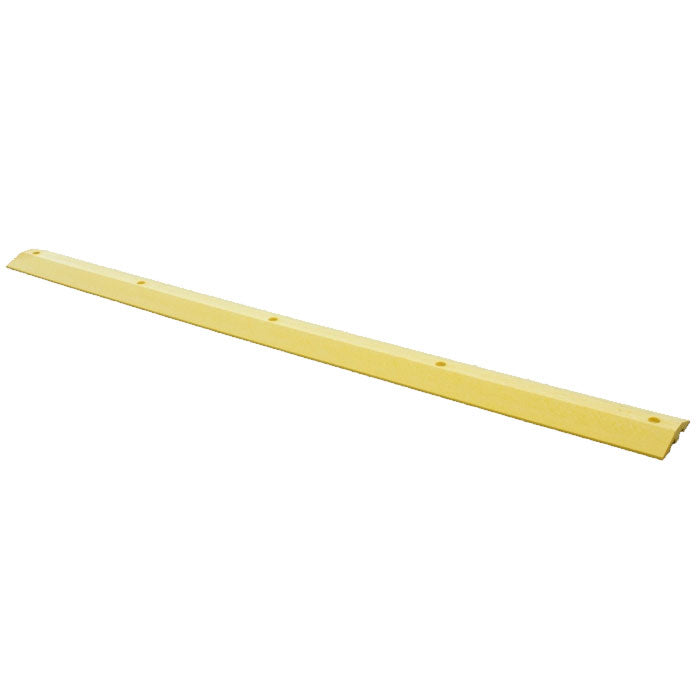 Standard Plastic Speed Bump with Channels in Yellow Ten Foot Long with Five holes Image