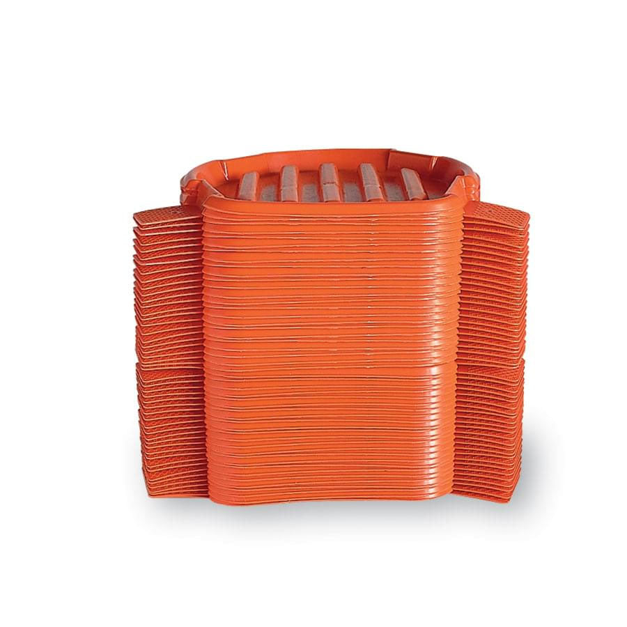 Channelizer Drum Sand Bag Base in Orange Stacked Side View Image