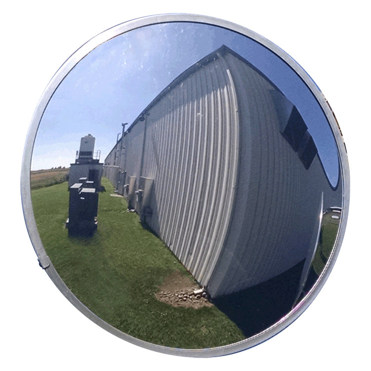 Circular Convex Safety Mirror Outdoor Image