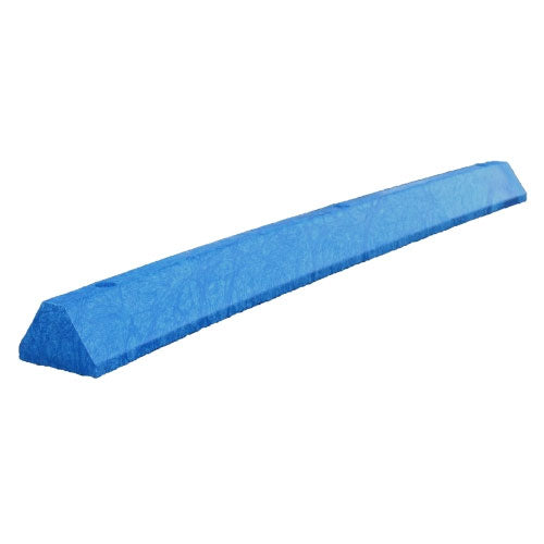 Deluxe Solid Parking Block in Blue Six Feet Long with Three Holes Image