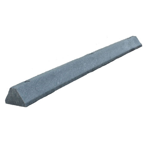 Deluxe Solid Parking Block in Charcoal Six Feet Long with Three Holes Image