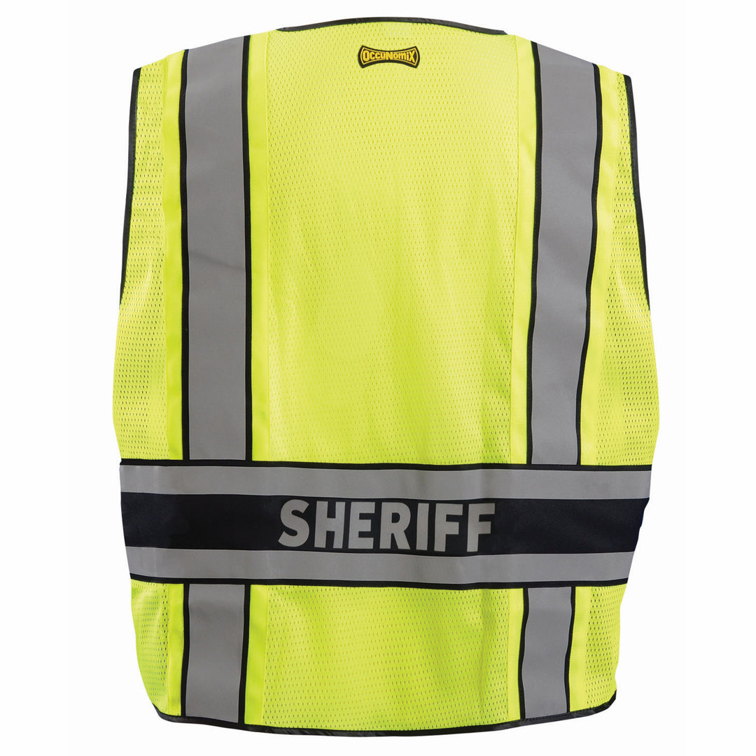 DOR Deluxe Safety "SHERIFF" Vest Back Image