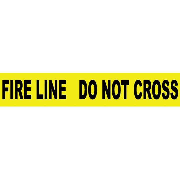 Fire Line Do Not Cross Yellow Barricade Tape with Printed Legends Detail Image