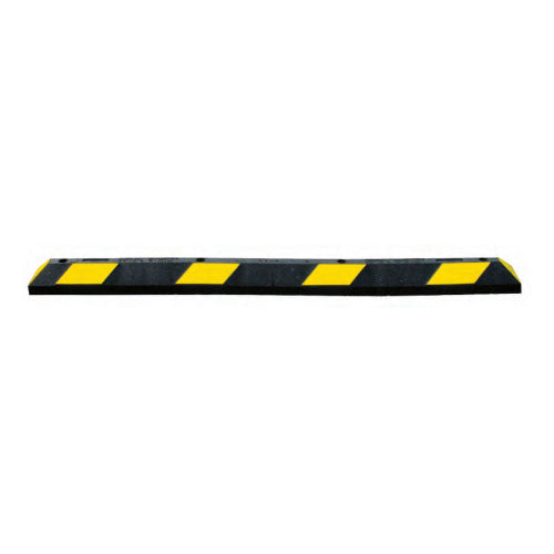 Garage Parking Block in Black and Yellow Image