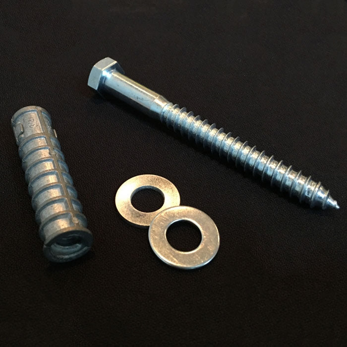 Lag Bolt Kit for Speed Bumps with 1/2 in. dia. x 5 in. (L) Lag Bolt, Shield and Two Washers Image