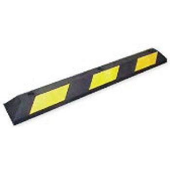 Park It Rubber Parking Block in Black and Yellow Image