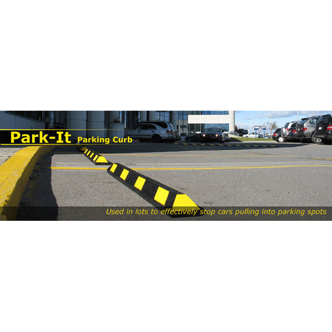 Park It Rubber Parking Blocks In Use Outdoors Image