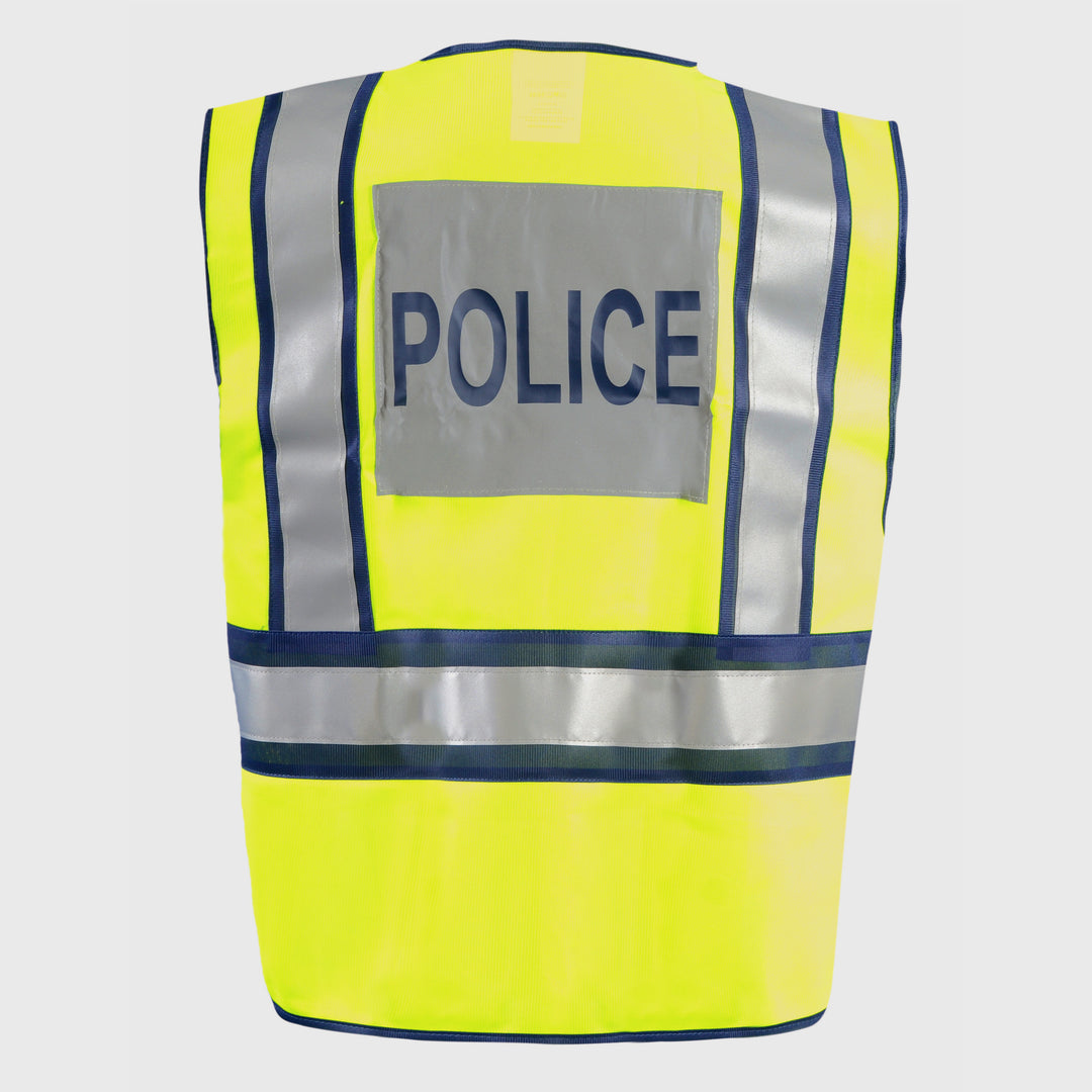 Premium Solid Public Safety Vest "POLICE" Back Image