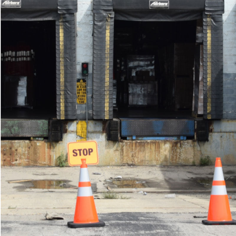 Snap On Cone Sign In Use Loading Dock Image