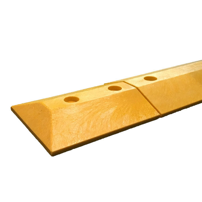 Standard Speed Bump End Cap in Yellow 12 in. (W) Assembled Image